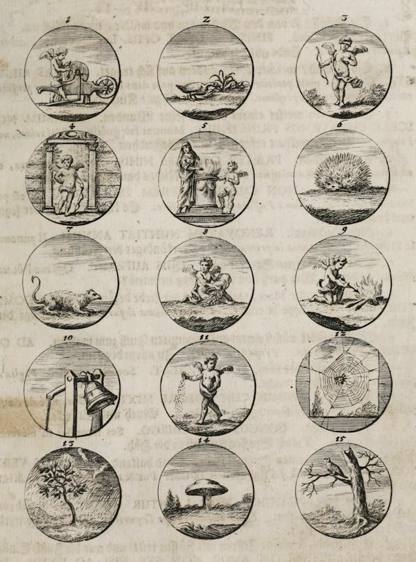 Illustration of ancient and modern emblems