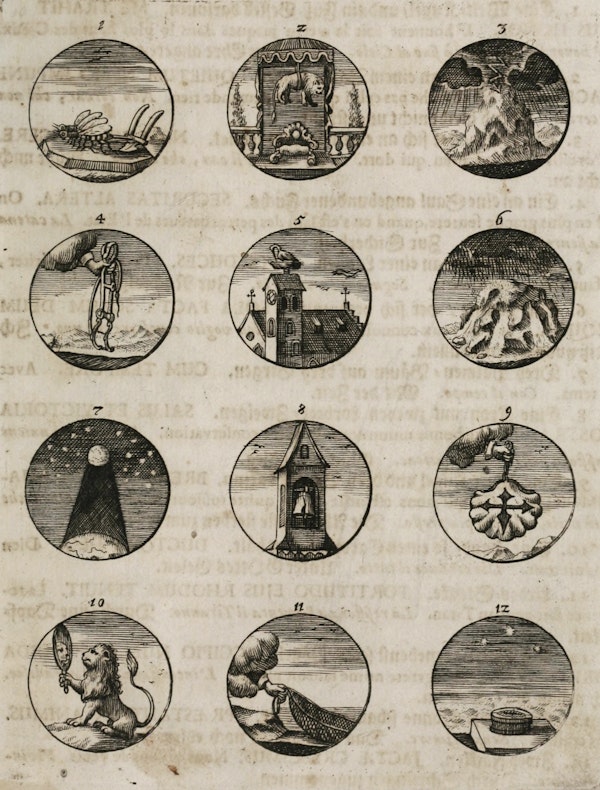Illustration of ancient and modern emblems