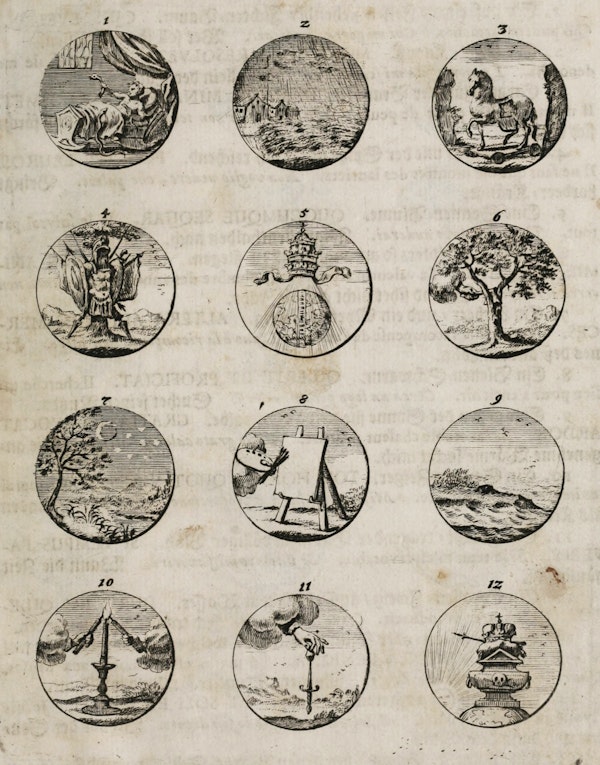 Illustration of ancient and modern emblems