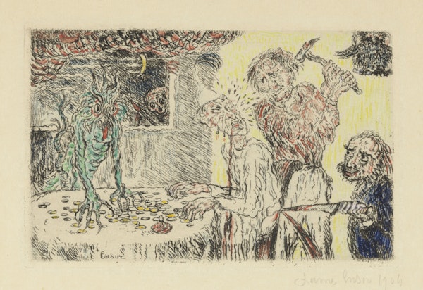 etching of sins by Ensor