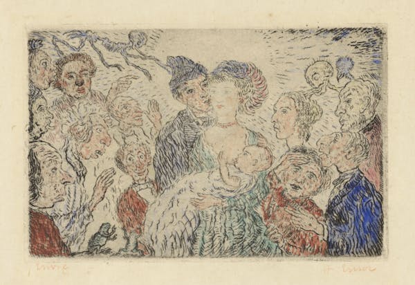 etching of sins by Ensor