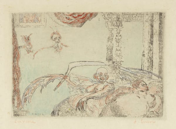 etching of sins by Ensor