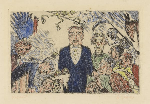 etching of sins by Ensor