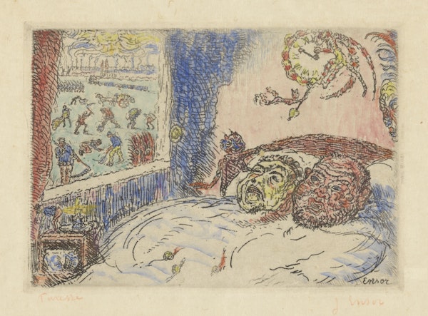 etching of sins by Ensor
