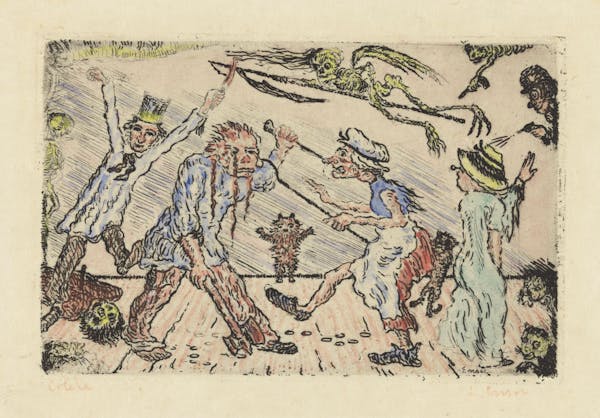 etching of sins by Ensor