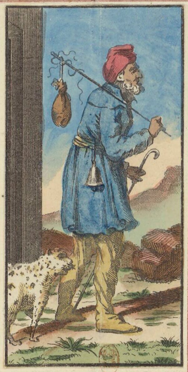 Tarot card from Etteilla's deck