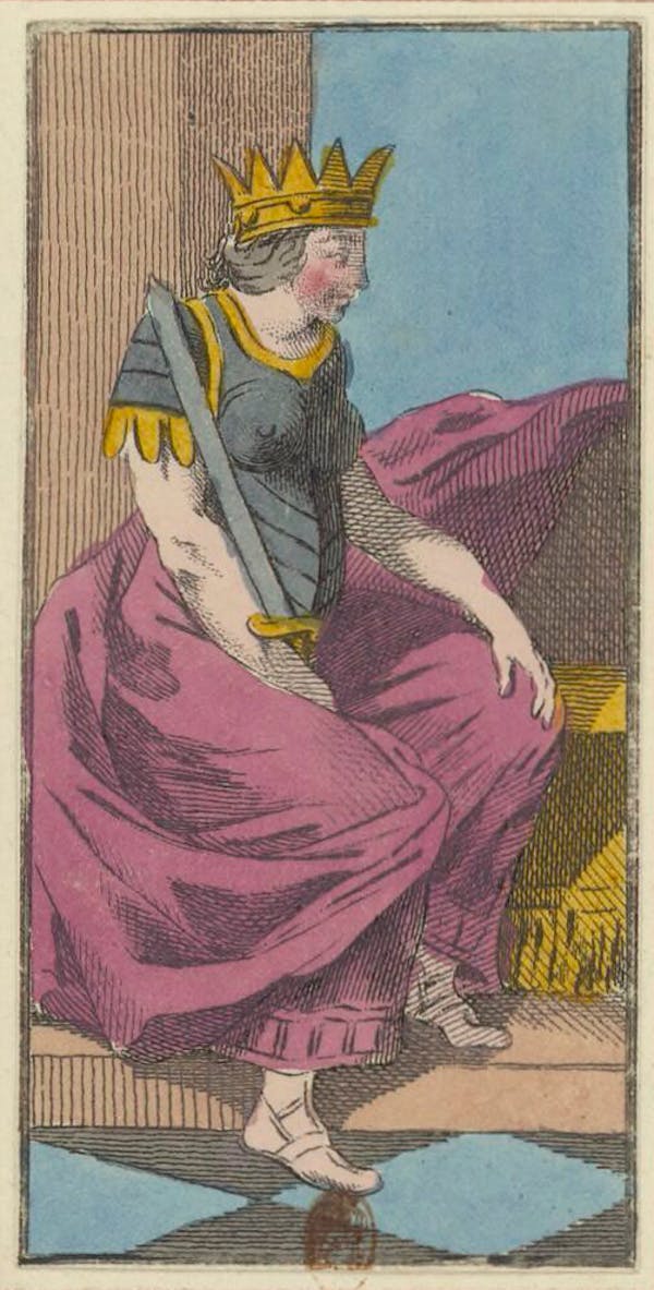 Tarot card from Etteilla's deck