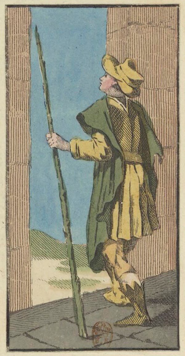 Tarot card from Etteilla's deck