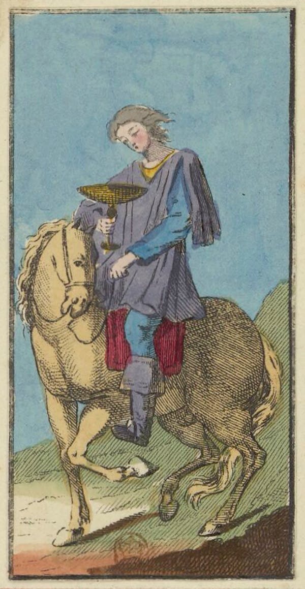 Tarot card from Etteilla's deck