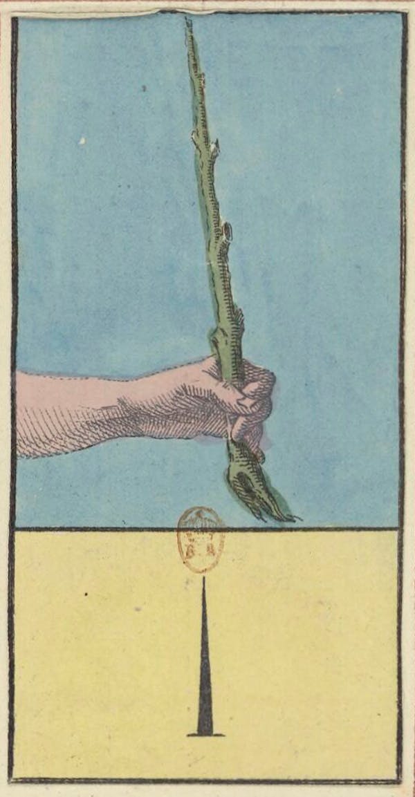 Tarot card from Etteilla's deck