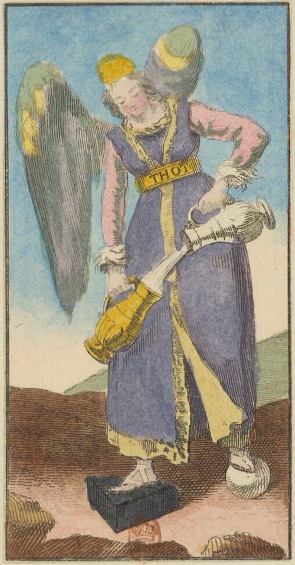 Tarot card from Etteilla's deck