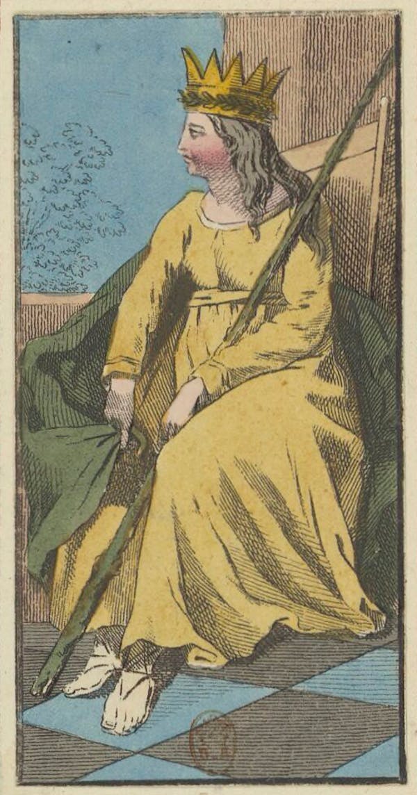 Tarot card from Etteilla's deck