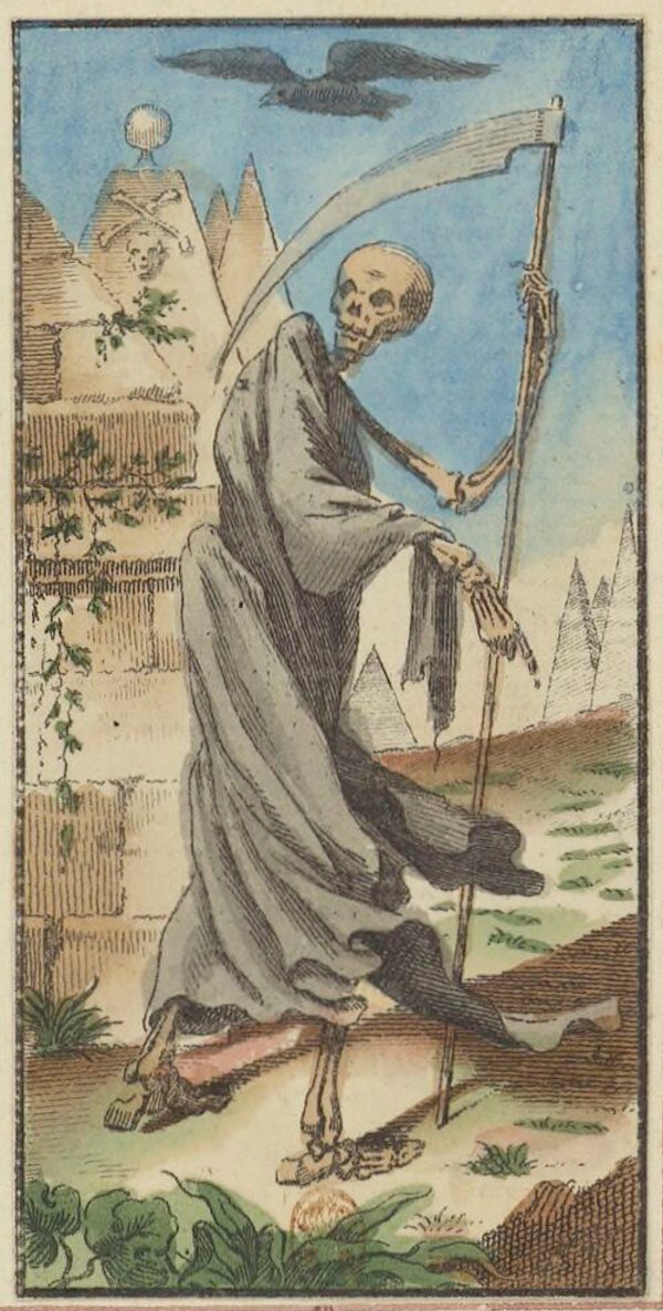 Tarot card from Etteilla's deck