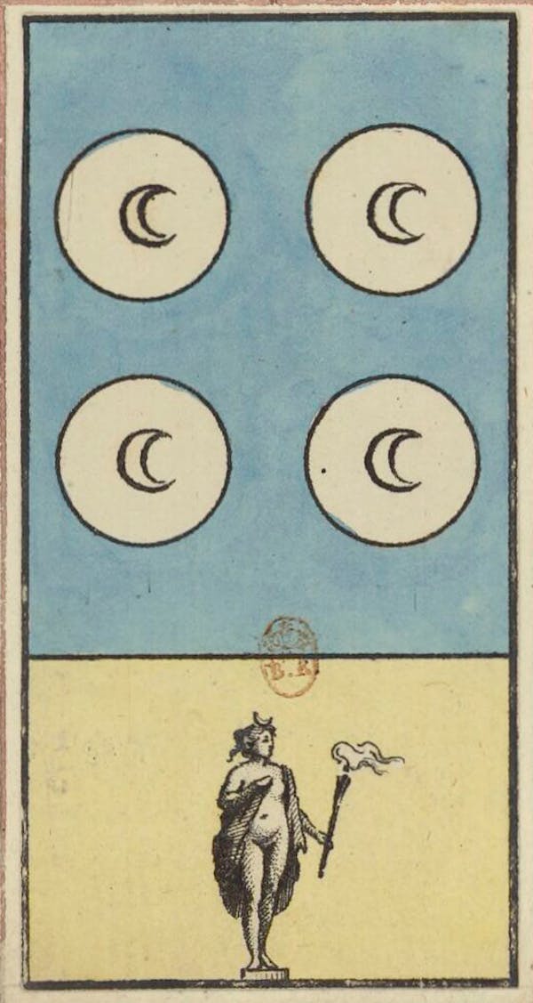 Tarot card from Etteilla's deck