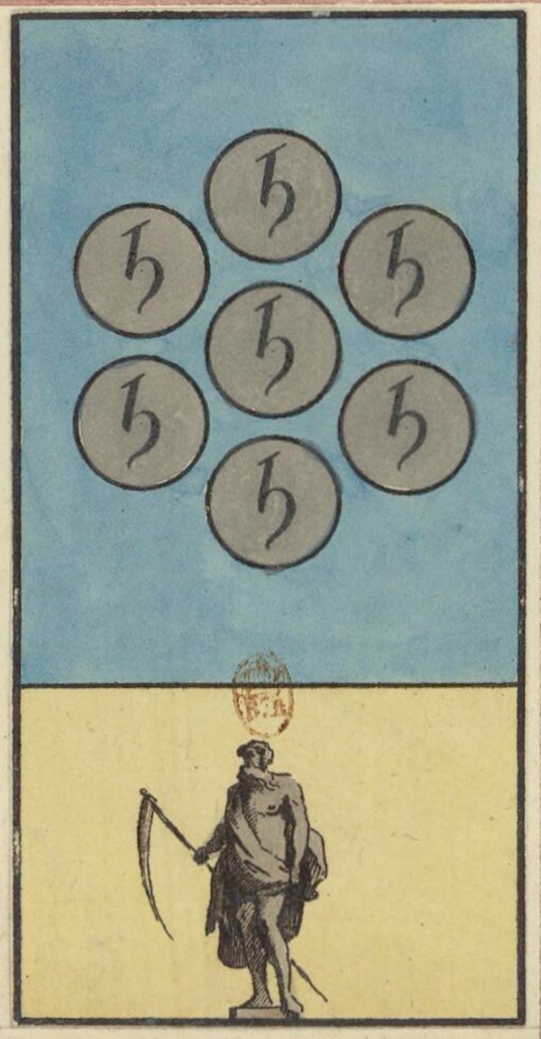 Tarot card from Etteilla's deck