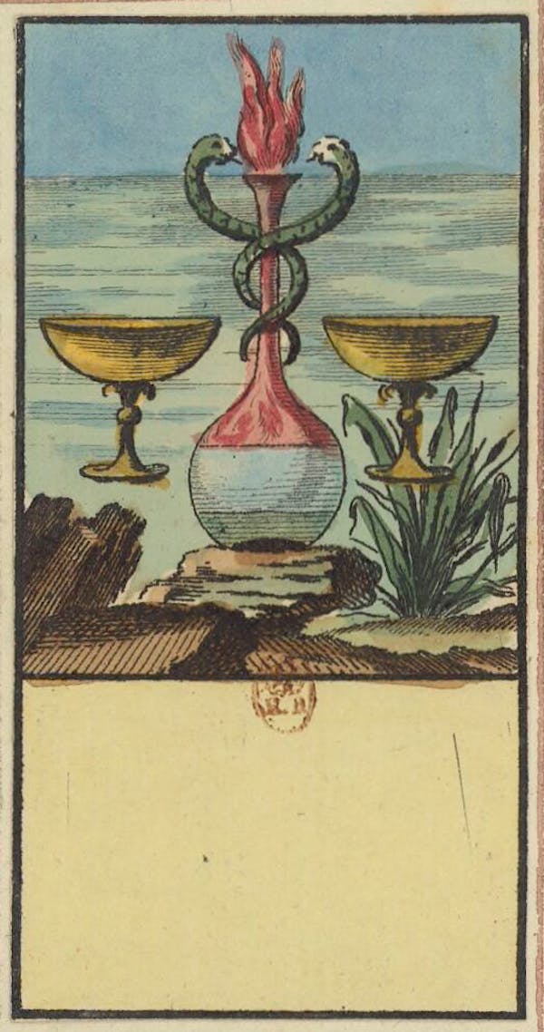 Tarot card from Etteilla's deck