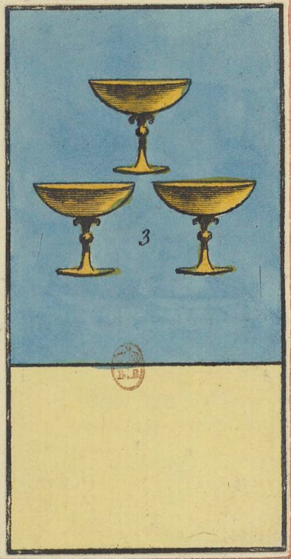 Tarot card from Etteilla's deck