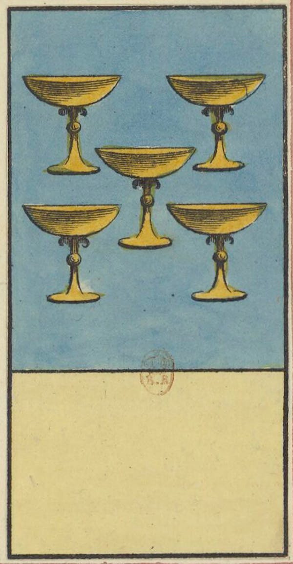 Tarot card from Etteilla's deck