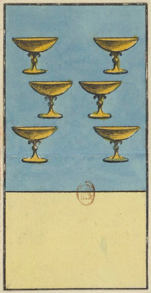 Tarot card from Etteilla's deck