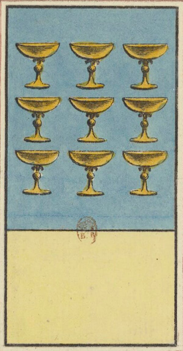 Tarot card from Etteilla's deck