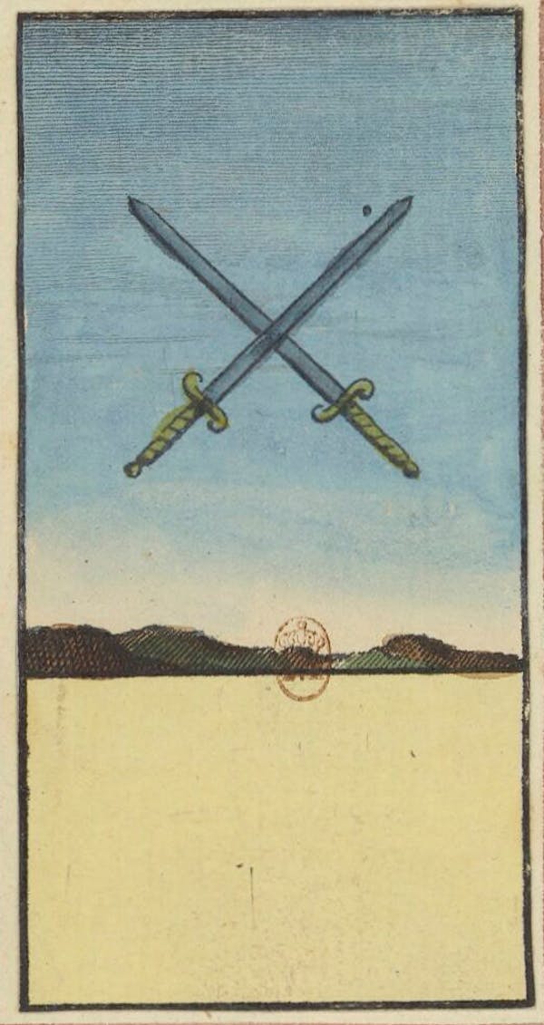 Tarot card from Etteilla's deck