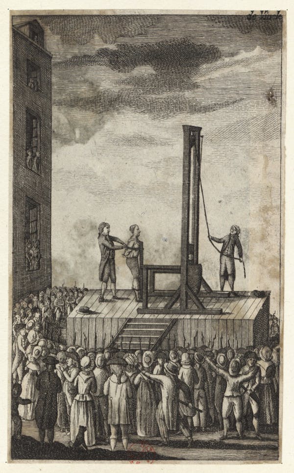 illustration execution guillotine Louis XVI