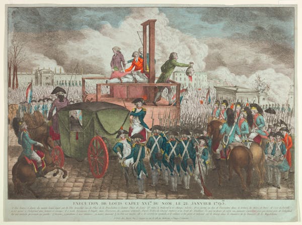 illustration execution guillotine Louis XVI