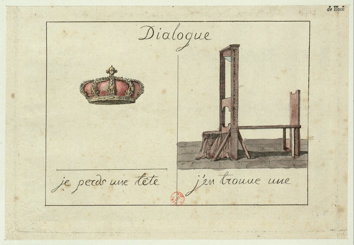 illustration execution guillotine Louis XVI