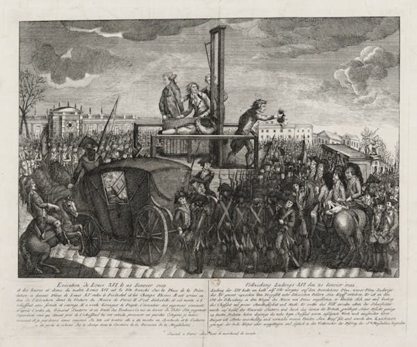 illustration execution guillotine Louis XVI