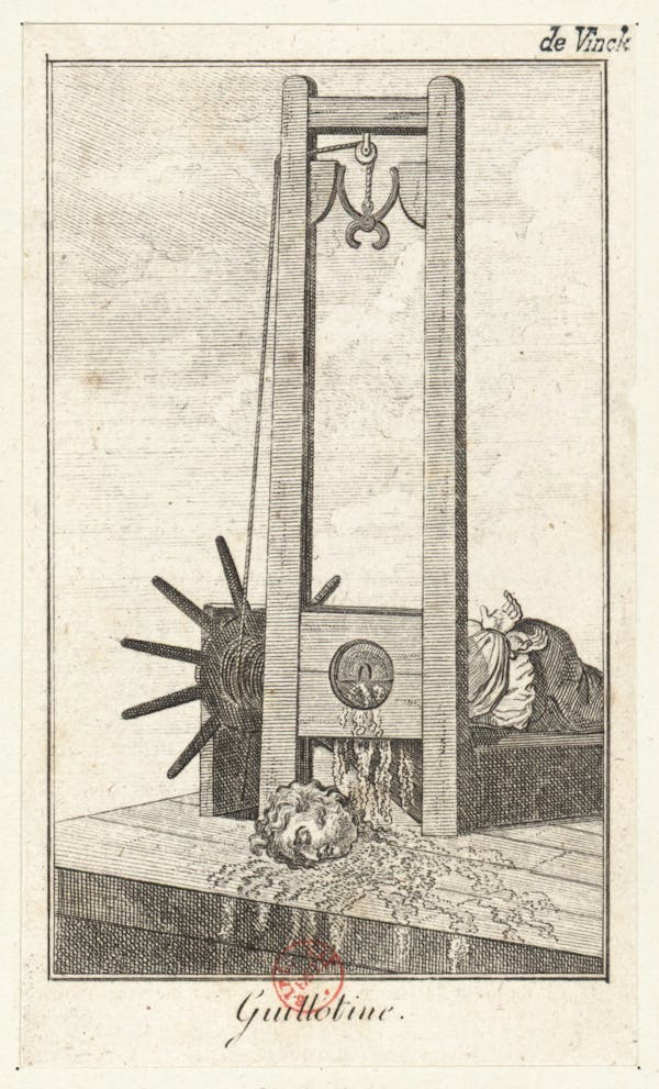 illustration execution guillotine Louis XVI