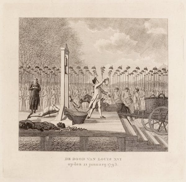 illustration execution guillotine Louis XVI