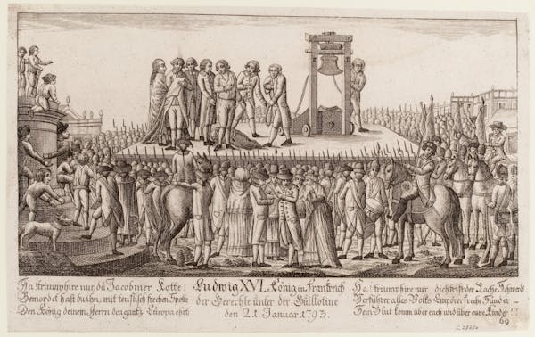 illustration execution guillotine Louis XVI