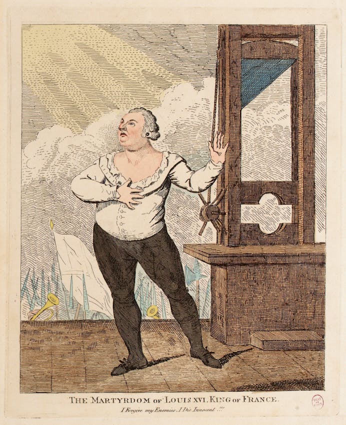 illustration execution guillotine Louis XVI