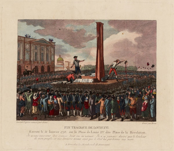 illustration execution guillotine Louis XVI