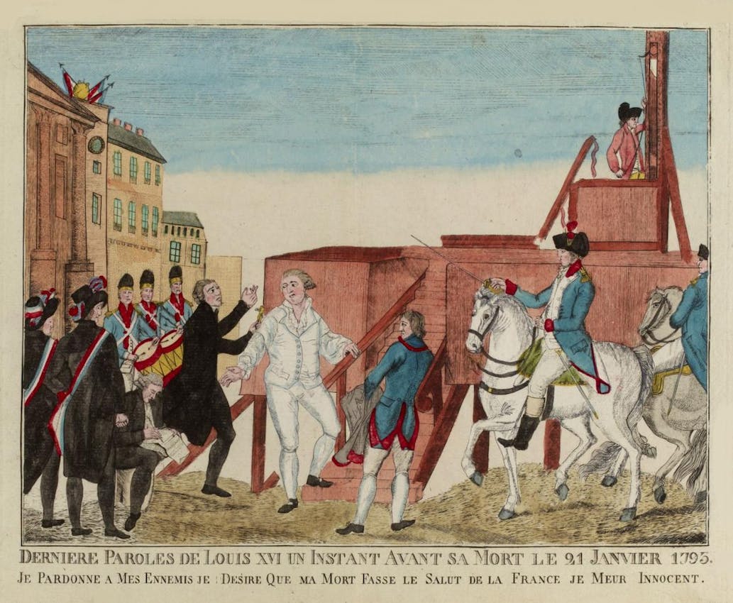 illustration execution guillotine Louis XVI