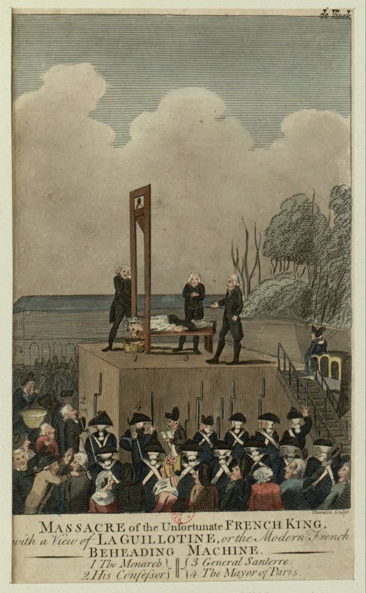 illustration execution guillotine Louis XVI