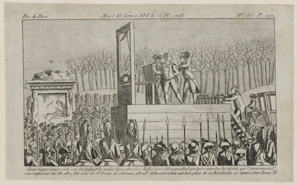 illustration execution guillotine Louis XVI