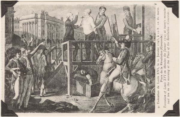 illustration execution guillotine Louis XVI