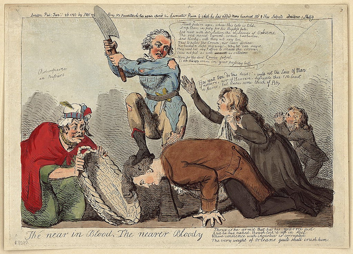 Image of French revolution: execution of king Louis XVI de France in