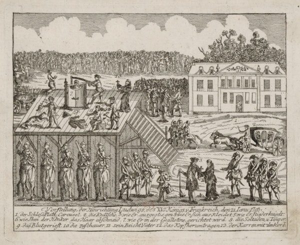 illustration execution guillotine Louis XVI
