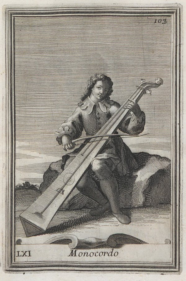 illustration from filippo buonanni's harmonic cabinet