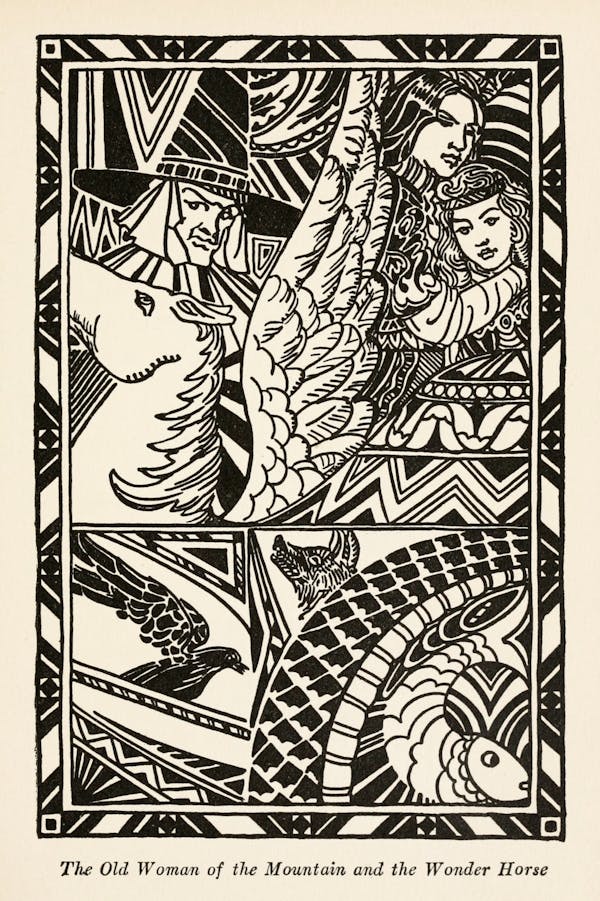 Illustration of folk tale