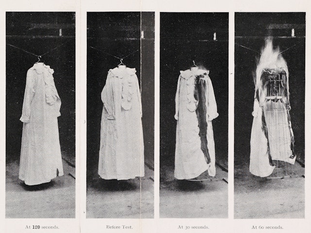 Your Flannelette Cure: Fire Tests with Textiles (1910)