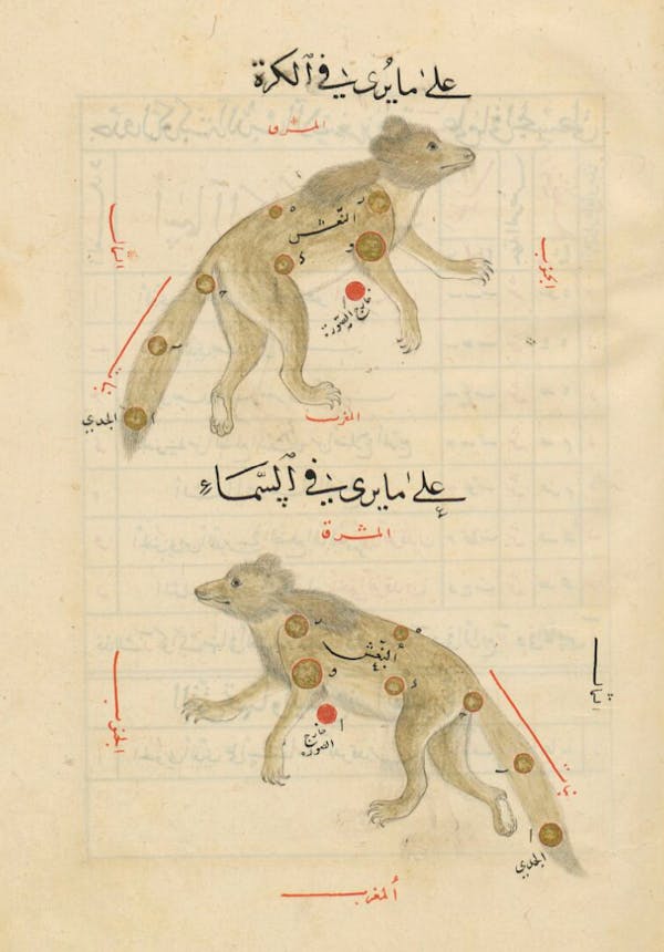 Illustration from a 15th-century Arabic book of constellations