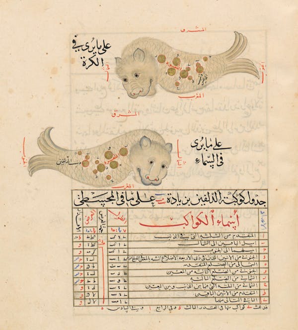 Illustration from a 15th-century Arabic book of constellations