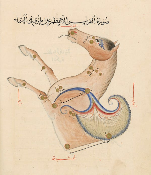 Illustration from a 15th-century Arabic book of constellations