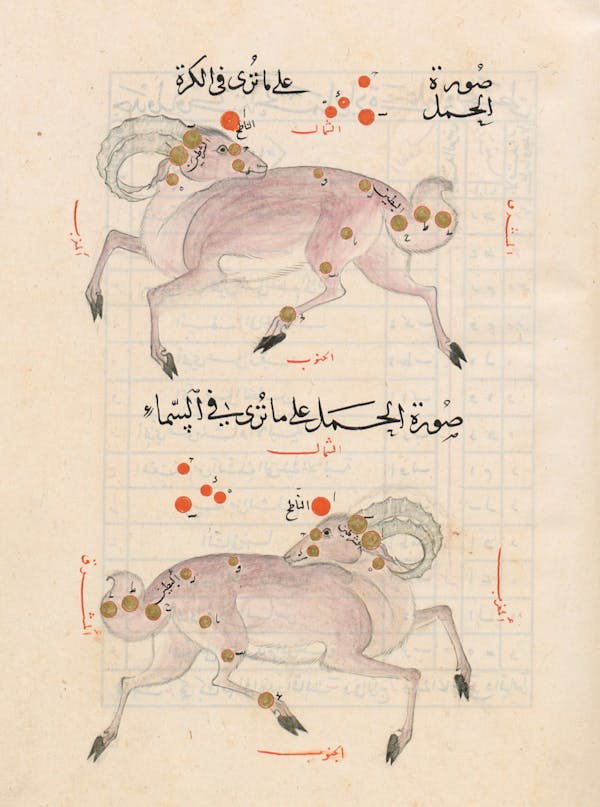 Illustration from a 15th-century Arabic book of constellations