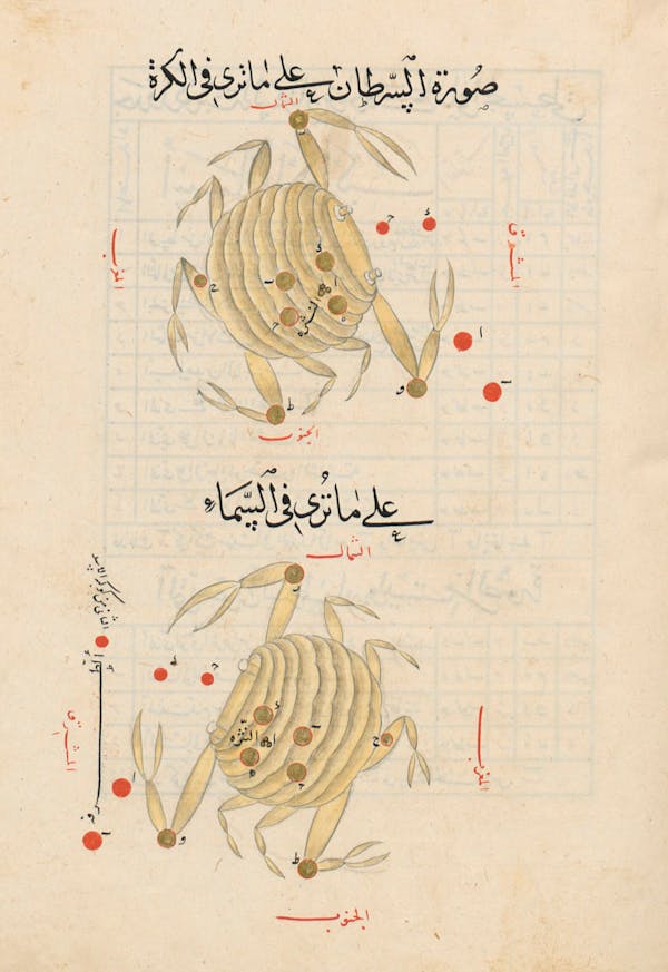 Illustration from a 15th-century Arabic book of constellations