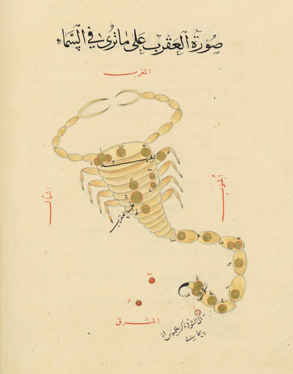 Illustration from a 15th-century Arabic book of constellations