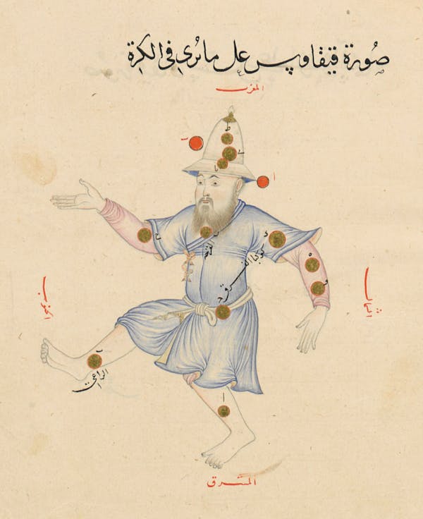 Illustration from a 15th-century Arabic book of constellations